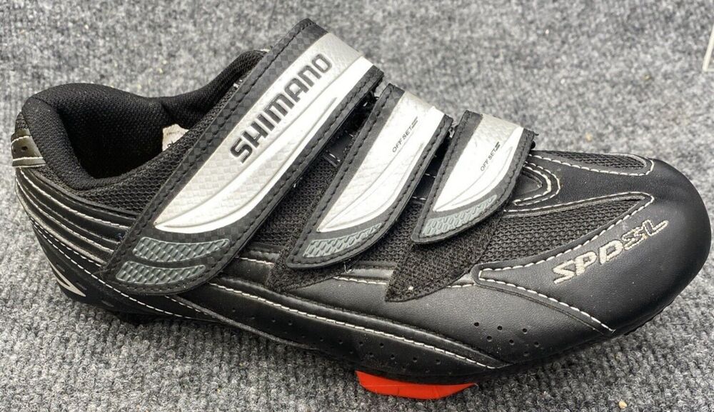 Shimano SH-WR31L Women's Road Cycling Shoes Black Silver Sz EU 39 US 7.2 SPD-SL